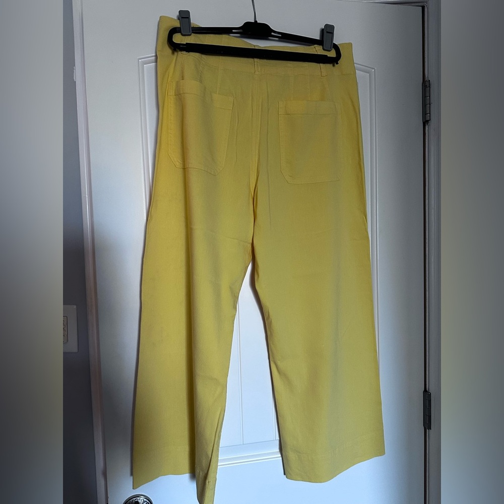 LC Lauren Conrad Wide Leg High-Rise Crop Pants - Picture 3 of 6